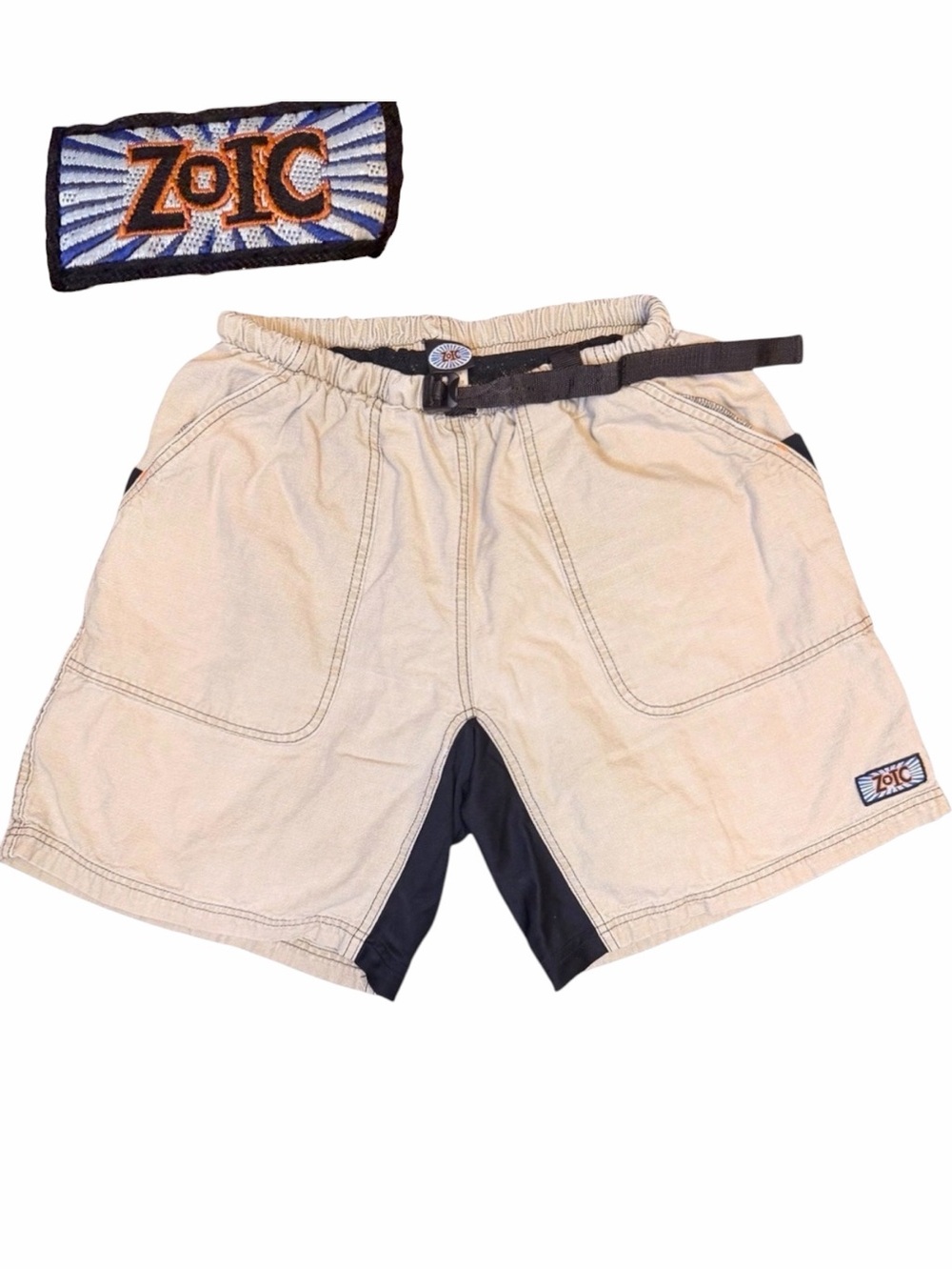 Zoic Mountain Bike Cargo Shorts Padded Chamois Liner Mens XL Made USA